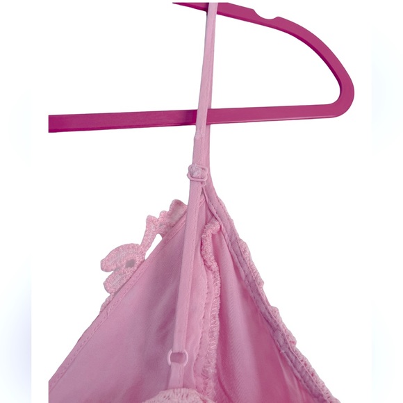 ASTR the label nwot pink lace a line midi dress - Picture 3 of 8